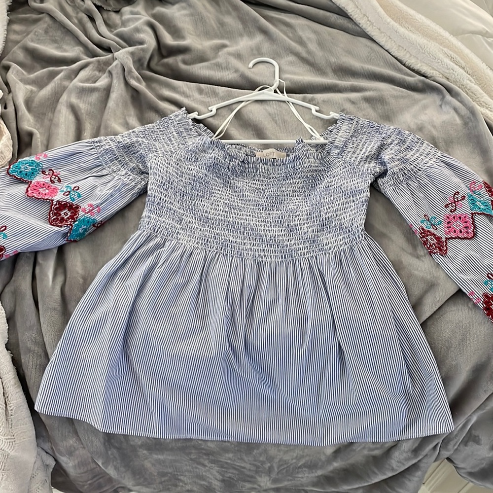 Loft off shoulder top